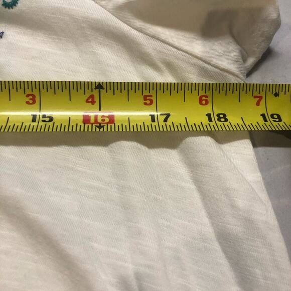 Terre blue embroidered short sleeve top - Picture 7 of 8